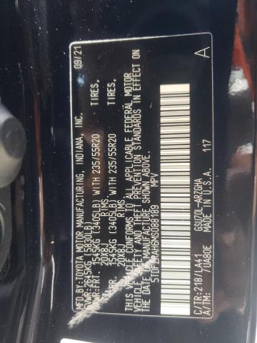 Photo 14 from auction – 2021 TOYOTA HIGHLANDER with VIN 5TDFZRAH6MS088189