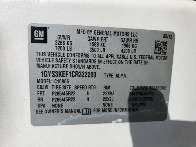 Photo 14 from auction – 2012 CADILLAC ESCALADE E with VIN 1GYS3KEF1CR322200