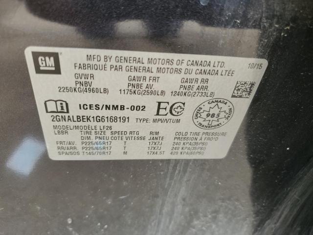 Photo 14 from auction – 2016 CHEVROLET EQUINOX LS with VIN 2GNALBEK1G6168191