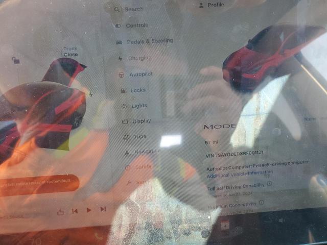 Photo 9 from auction – 2024 TESLA MODEL Y with VIN 7SAYGDEDXRF091121