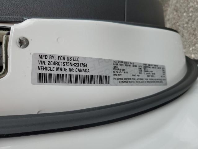 Photo 14 from auction – 2022 CHRYSLER PACIFICA H with VIN 2C4RC1S75NR231794