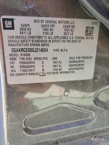 Photo 14 from auction – 2012 BUICK ENCLAVE with VIN 5GAKRCED6CJ214034