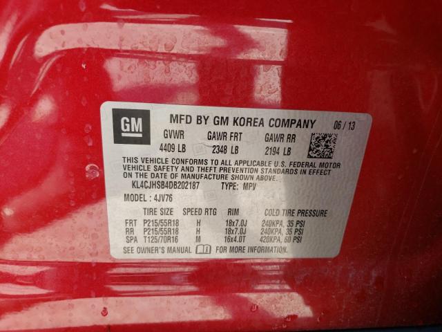Photo 14 from auction – 2013 BUICK ENCORE PRE with VIN KL4CJHSB4DB202187
