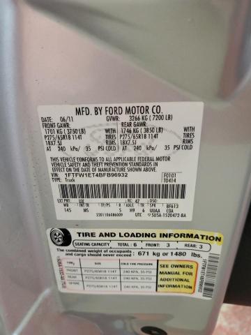 Photo 14 from auction – 2011 FORD F150 SUPER with VIN 1FTFW1ET4BFB96932