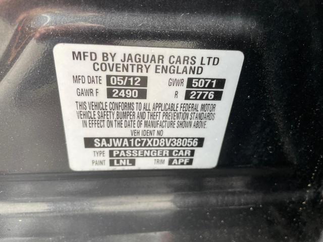 Photo 10 from auction – 2013 JAGUAR XJ with VIN SAJWA1C7XD8V38056
