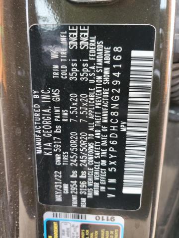 Photo 14 from auction – 2022 KIA TELLURIDE with VIN 5XYP6DHC8NG294168