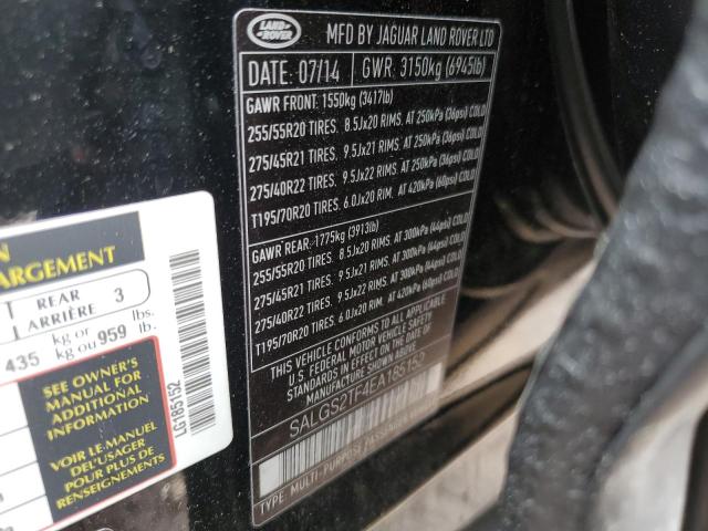 Photo 14 from auction – 2014 LAND ROVER RANGE ROVE with VIN SALGS2TF4EA185152