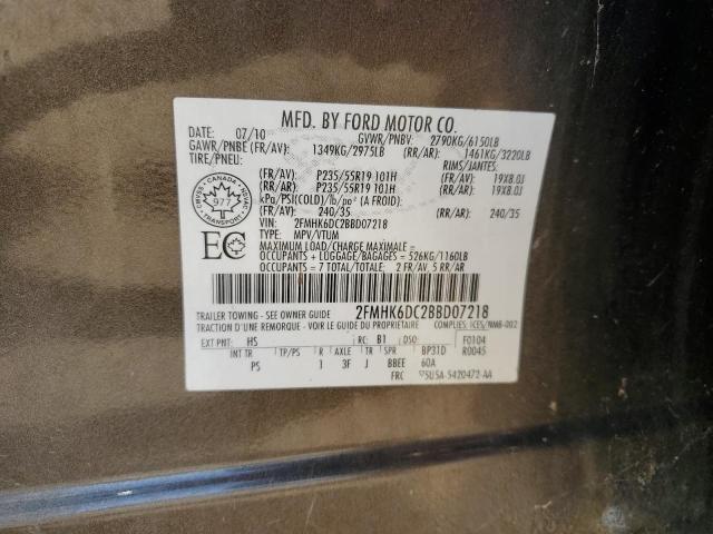 Photo 14 from auction – 2011 FORD FLEX LIMIT with VIN 2FMHK6DC2BBD07218