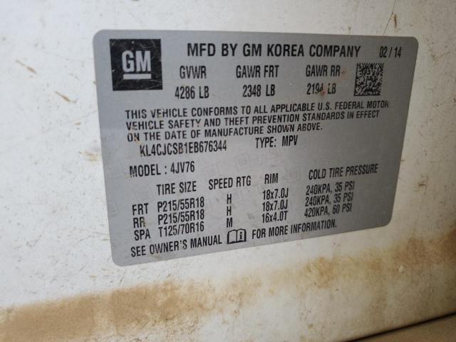 Photo 14 from auction – 2014 BUICK ENCORE with VIN KL4CJCSB1EB676344
