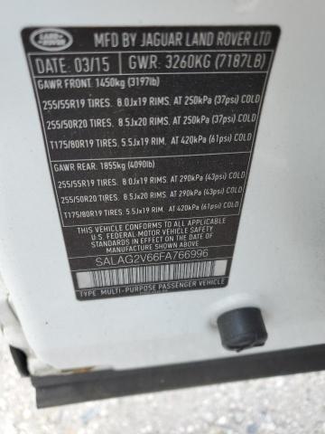 Photo 14 from auction – 2015 LAND ROVER LR4 HSE with VIN SALAG2V66FA766996