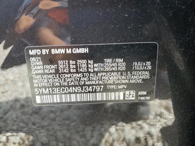 Photo 14 from auction – 2022 BMW X3 M with VIN 5YM13EC04N9J34797