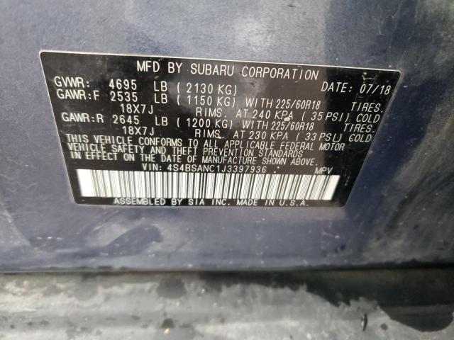 Photo 14 from auction – 2018 SUBARU OUTBACK 2. with VIN 4S4BSANC1J3397936