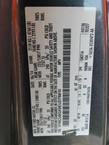 Photo 14 from auction – 2014 FORD ESCAPE SE with VIN 1FMCU9GX9EUD78810