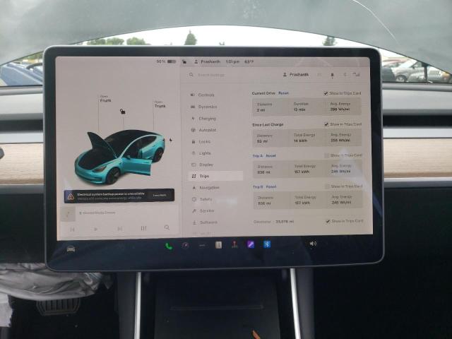 Photo 9 from auction – 2018 TESLA MODEL 3 with VIN 5YJ3E1EA0JF172523