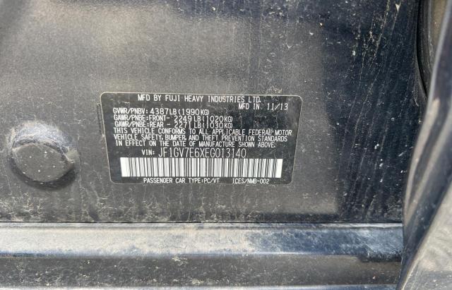 Photo 10 from auction – 2014 SUBARU IMPREZA WR with VIN JF1GV7E6XEG013140