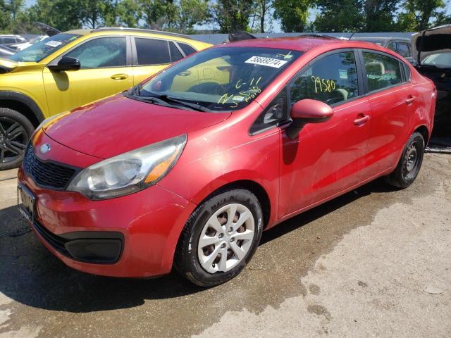 KIA RIO LX 2013 with VIN KNADM4A32D6160581 - Photo from auction