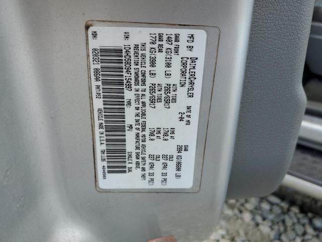 Photo 14 from auction – 2004 DODGE DURANGO LI with VIN 1D4HD58D94F154997