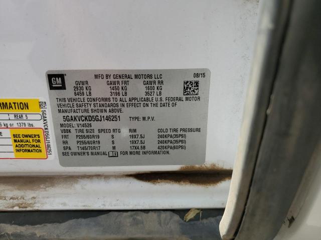 Photo 14 from auction – 2016 BUICK ENCLAVE with VIN 5GAKVCKD5GJ146251