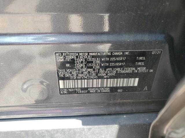 Photo 14 from auction – 2021 TOYOTA RAV4 LE with VIN 2T3F1RFV7MC228045