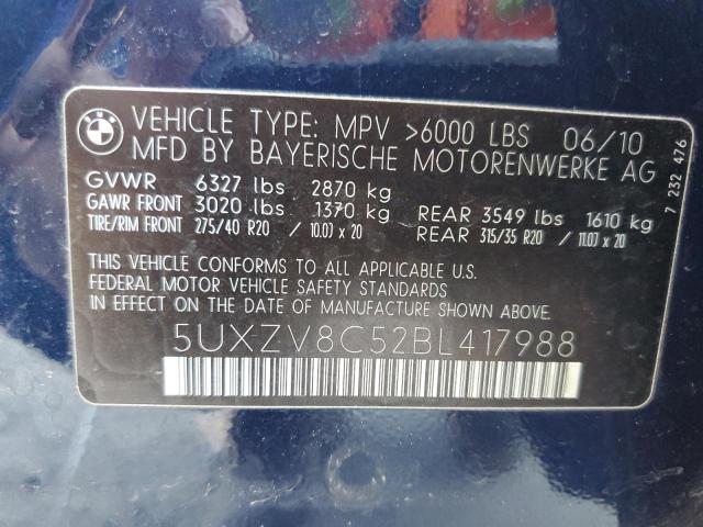 Photo 14 from auction – 2011 BMW X5 XDRIVE5 with VIN 5UXZV8C52BL417988
