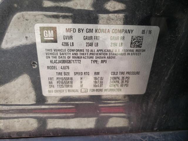Photo 14 from auction – 2016 BUICK ENCORE with VIN KL4CJASBXGB717772
