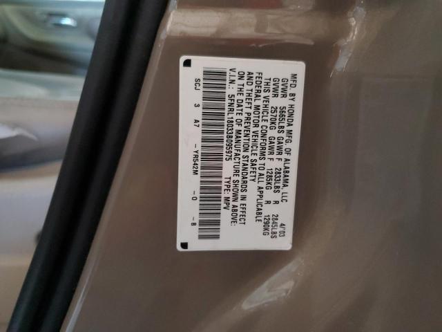 Zdjęcie 14 z aukcji – 2003 HONDA ODYSSEY EX z VIN 5FNRL18033B095975