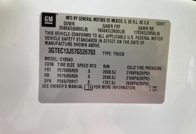 Photo 10 from auction – 2007 GMC NEW SIERRA with VIN 3GTEC13J57G526783