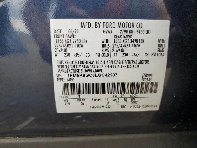 Photo 14 from auction – 2020 FORD EXPLORER S with VIN 1FM5K8GC6LGC42507