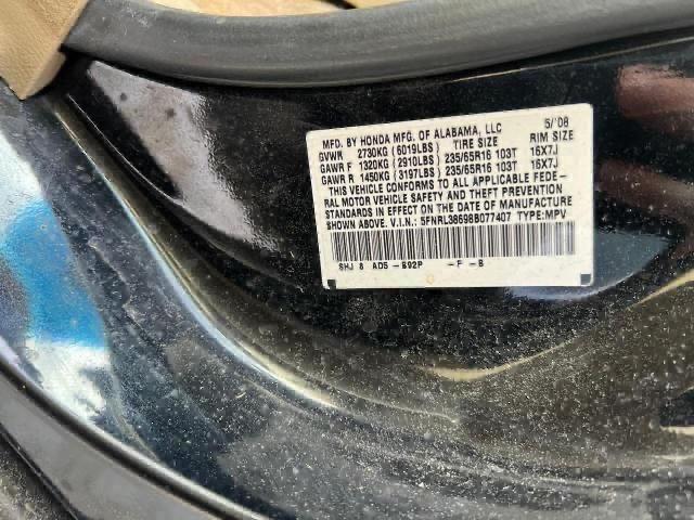 Photo 10 from auction – 2008 HONDA ODYSSEY EX with VIN 5FNRL38698B077407