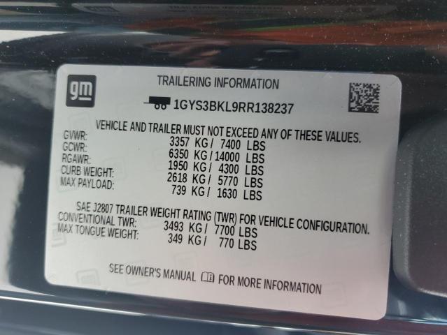 Photo 14 from auction – 2024 CADILLAC ESCALADE P with VIN 1GYS3BKL9RR138237