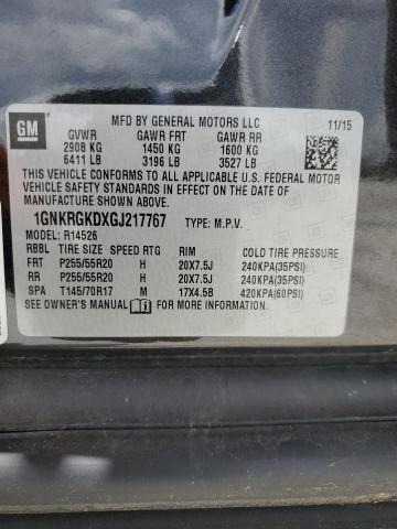 Photo 14 from auction – 2016 CHEVROLET TRAVERSE L with VIN 1GNKRGKDXGJ217767