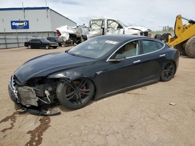 TESLA MODEL S P8 2015 with VIN 5YJSA1H45FF083471 - Photo from auction