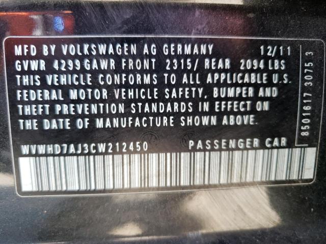 Photo 14 from auction – 2012 VOLKSWAGEN GTI with VIN WVWHD7AJ3CW212450