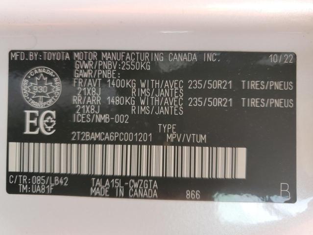 Photo 14 from auction – 2023 LEXUS RX 350 BAS with VIN 2T2BAMCA6PC001201