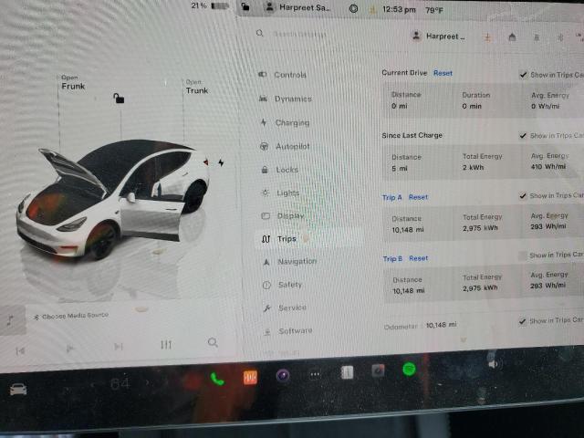 Photo 9 from auction – 2023 TESLA MODEL Y with VIN 7SAYGAEE1PF906942