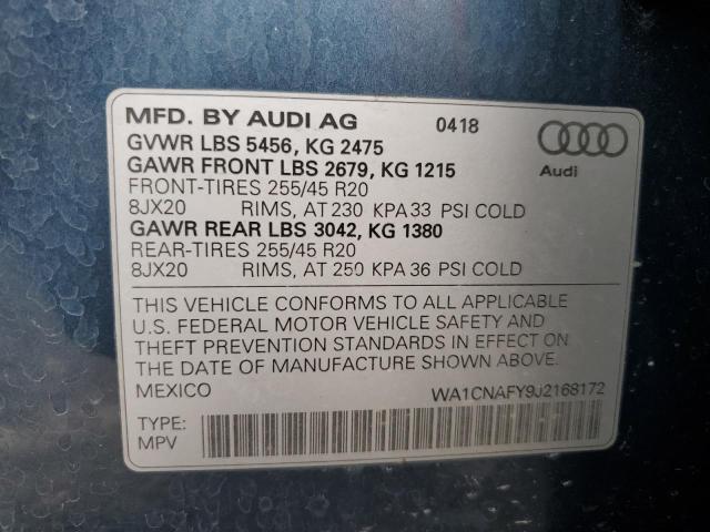 Photo 14 from auction – 2018 AUDI Q5 PRESTIG with VIN WA1CNAFY9J2168172