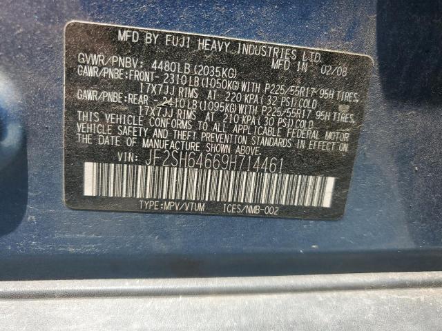 Photo 14 from auction – 2009 SUBARU FORESTER 2 with VIN JF2SH64669H714461