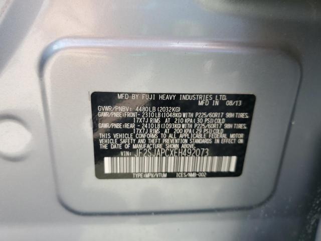 Photo 14 from auction – 2014 SUBARU FORESTER 2 with VIN JF2SJAPCXEH492073