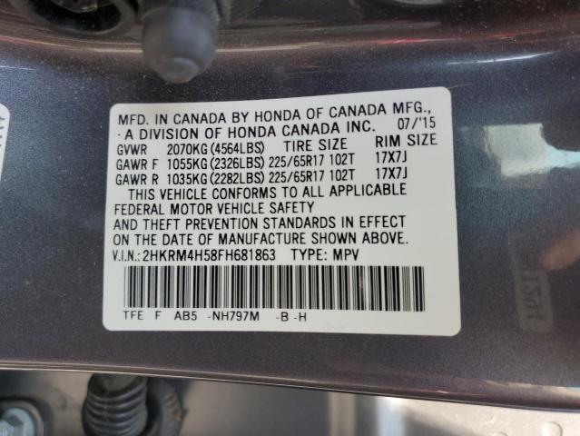 Photo 14 from auction – 2015 HONDA CR-V EX with VIN 2HKRM4H58FH681863