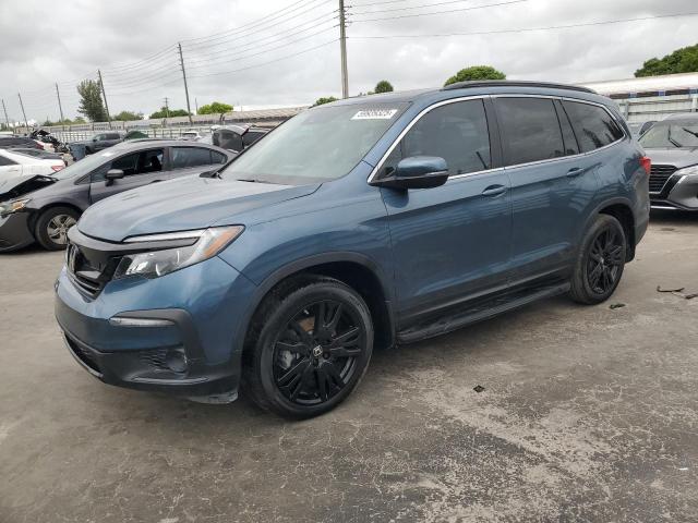 HONDA PILOT SE 2022 with VIN 5FNYF5H26NB014305 - Photo from auction