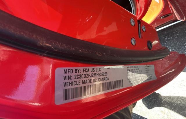 Photo 10 from auction – 2021 DODGE CHALLENGER with VIN 2C3CDZFJ2MH539229