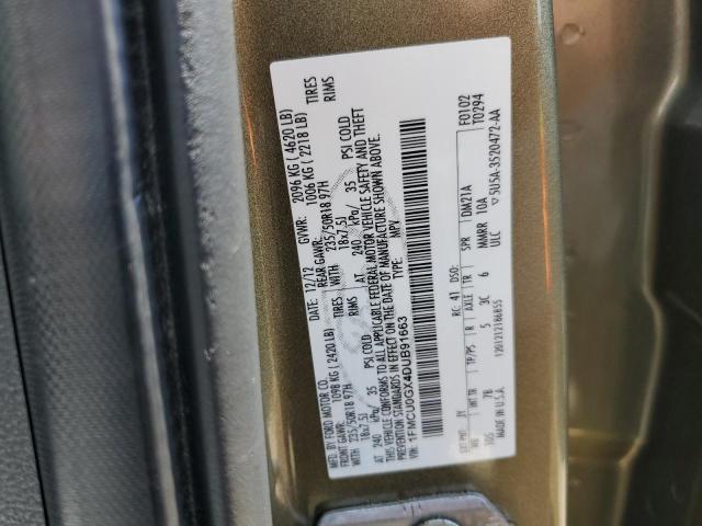 Photo 14 from auction – 2013 FORD ESCAPE SE with VIN 1FMCU0GX4DUB91663