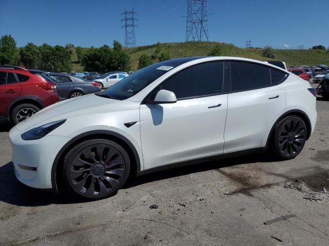 TESLA MODEL Y 2021 مع رقم تعريف المركبة 5YJYGDEF2MF245165 - صورة من المزاد
