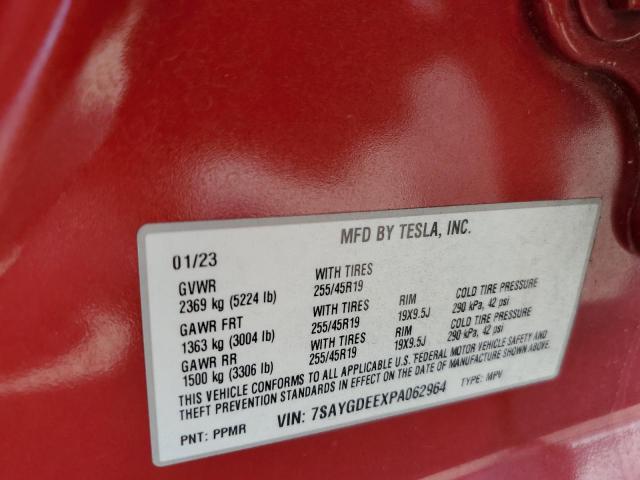 Photo 14 from auction – 2023 TESLA MODEL Y with VIN 7SAYGDEEXPA062964