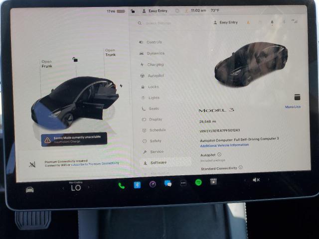Photo 9 from auction – 2023 TESLA MODEL 3 with VIN 5YJ3E1EA7PF501243