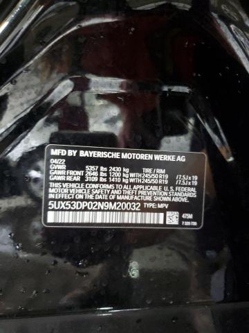 Photo 14 from auction – 2022 BMW X3 XDRIVE3 with VIN 5UX53DP02N9M20032