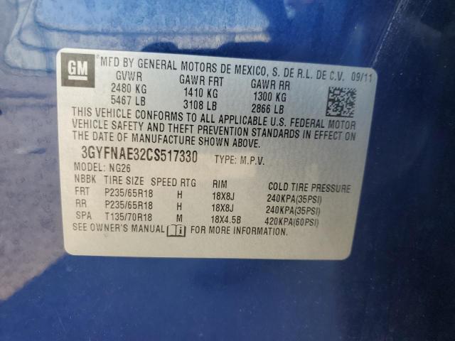 Photo 14 from auction – 2012 CADILLAC SRX LUXURY with VIN 3GYFNAE32CS517330