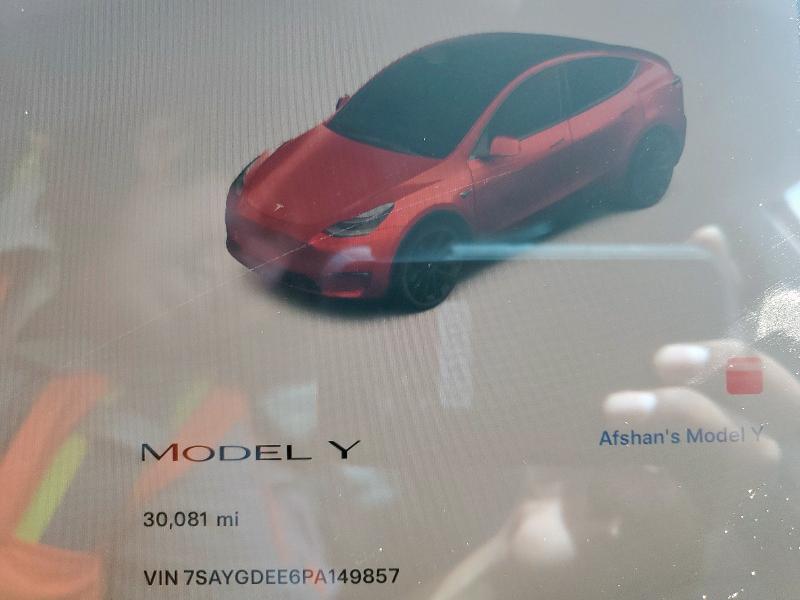 Photo 9 from auction – 2023 TESLA MODEL Y with VIN 7SAYGDEE6PA149857