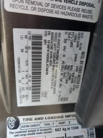 Photo 14 from auction – 2008 FORD EXPEDITION with VIN 1FMFK19508LA74419