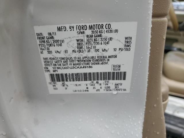 Photo 14 from auction – 2012 FORD ESCAPE LIM with VIN 1FMCU0EG3CKA49186